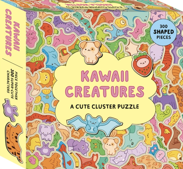 Kawaii Creatures : A Cute Cluster Puzzle: 300 shaped pieces